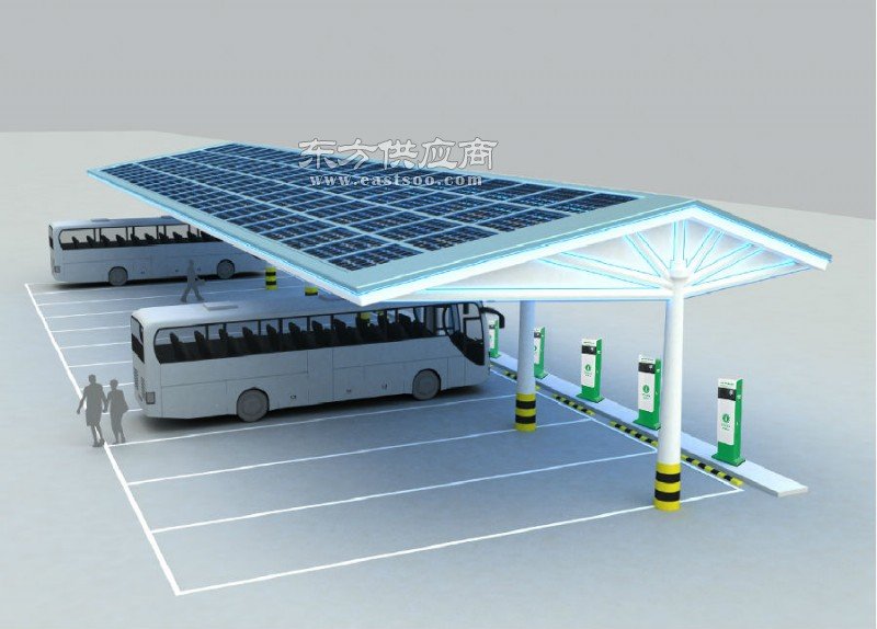 电桩云太阳能充电站新能源汽车电动汽车充电桩