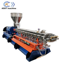 自然排气水冷拉塑料造粒机，风冷降解材料造粒机生产线厂家 科尔特 KET50/52机图片