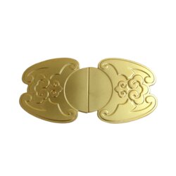 金色皮带扣厂家锌合金材质压铸工艺图片