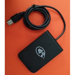RFID高頻X2-A200讀寫器USB免驅13.56桌面式讀卡器HF射頻發卡器圖片