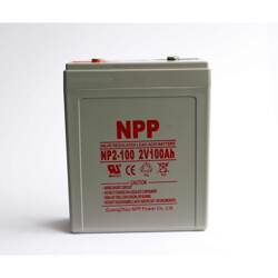 NPP耐普2V100AH铅酸免维护直流屏蓄电池NP2-100AH报价图片